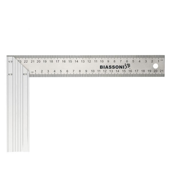 ESCUADRA CARPINTERO HOJA ACERO INOX. – MANGO ALUMINIO