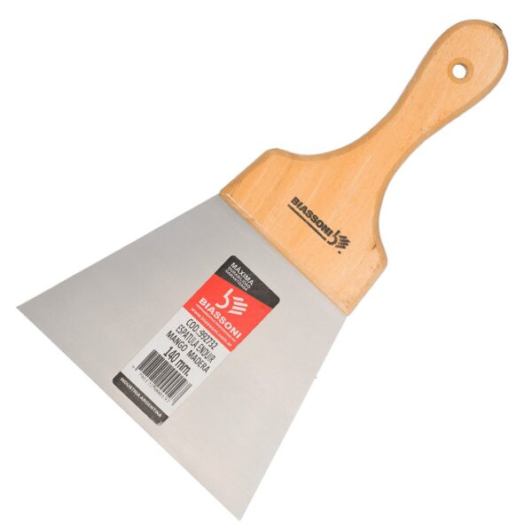 ESPÁTULA ENDUIR LAMINADA CABO LARGO – 100 MM