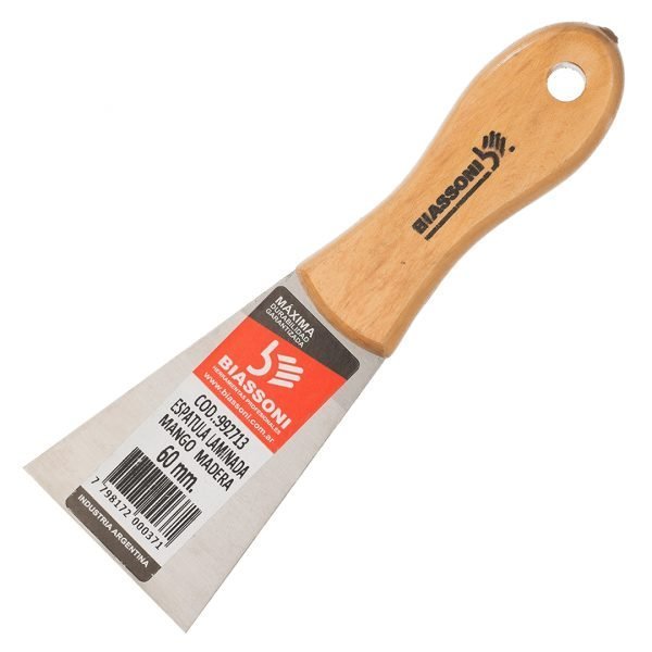 ESPÁTULA CLÁSICA PINTOR LAMINADA CABO DE MADERA