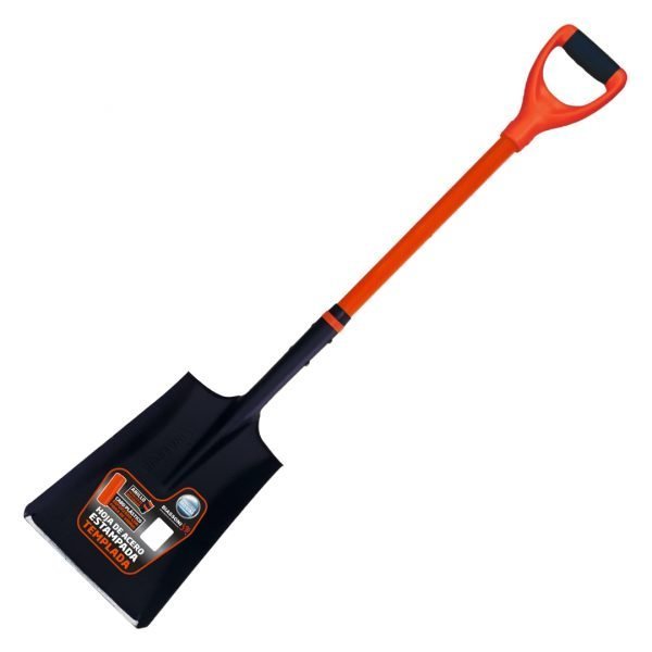 PALA ESTAMPADA CUADRADA/PALEAR CABO CORTO DE FIBRA DE VIDRIO